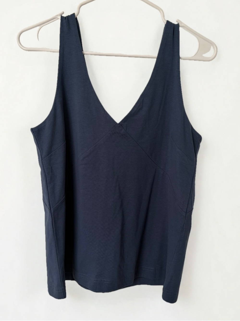 Pact Navy V-Neck Tank Top